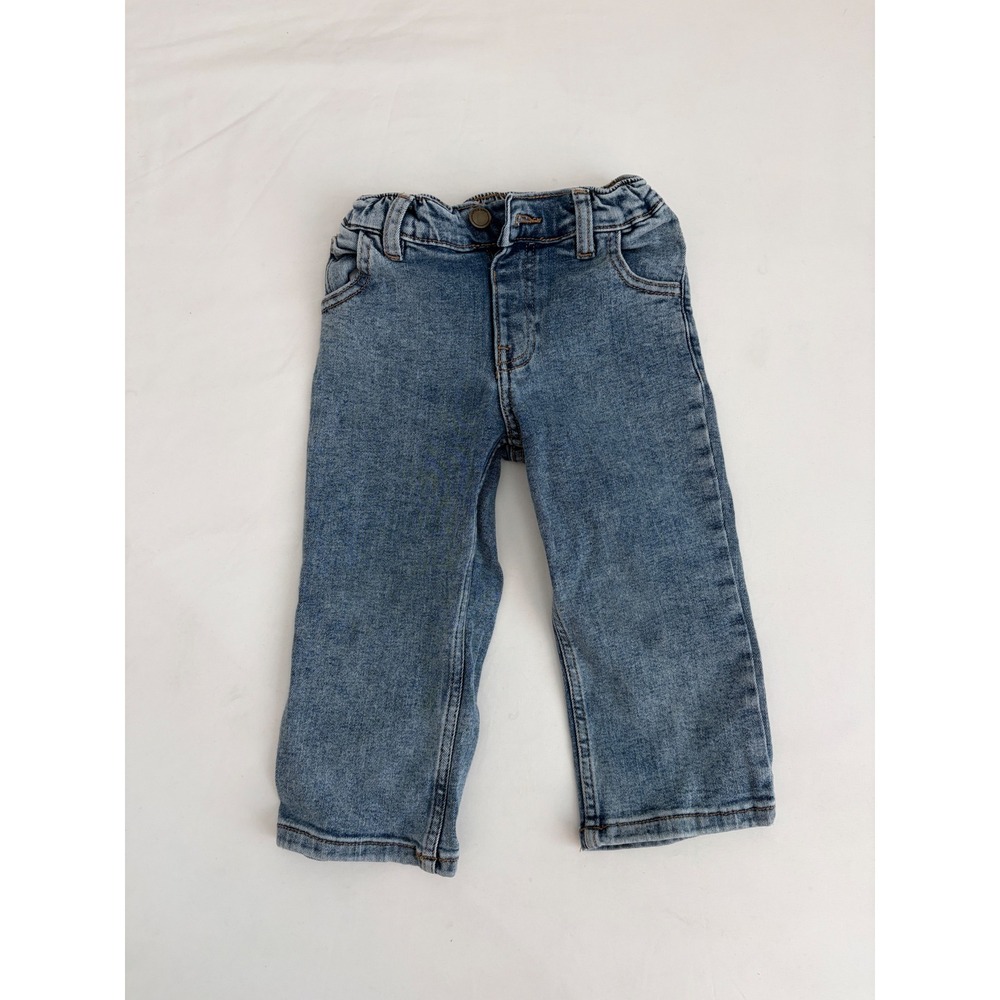 Little Bipsy Kids Medium Wash Straight Leg Denim Jeans Blue 3-4T
